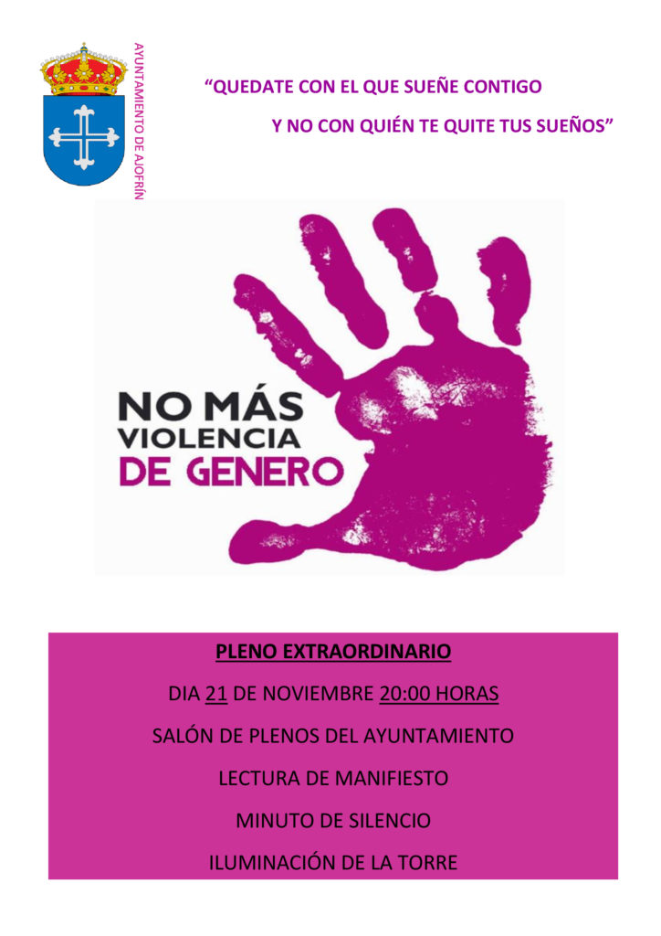 cartel día de la violencia contra las mujeres